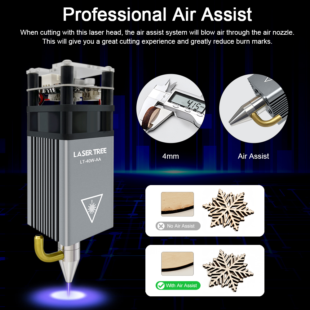 LASER TREE 5W Air Assist Metal - Industrial Laser Engraver recension och pris